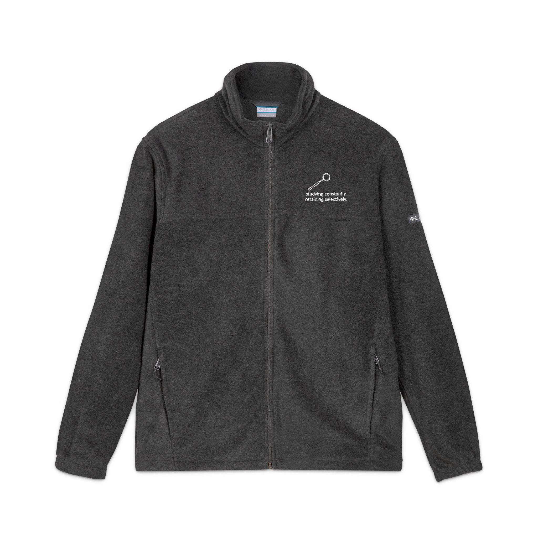 Embroidered Columbia Fleece Jacket – Outdoor Casual Zip-Up