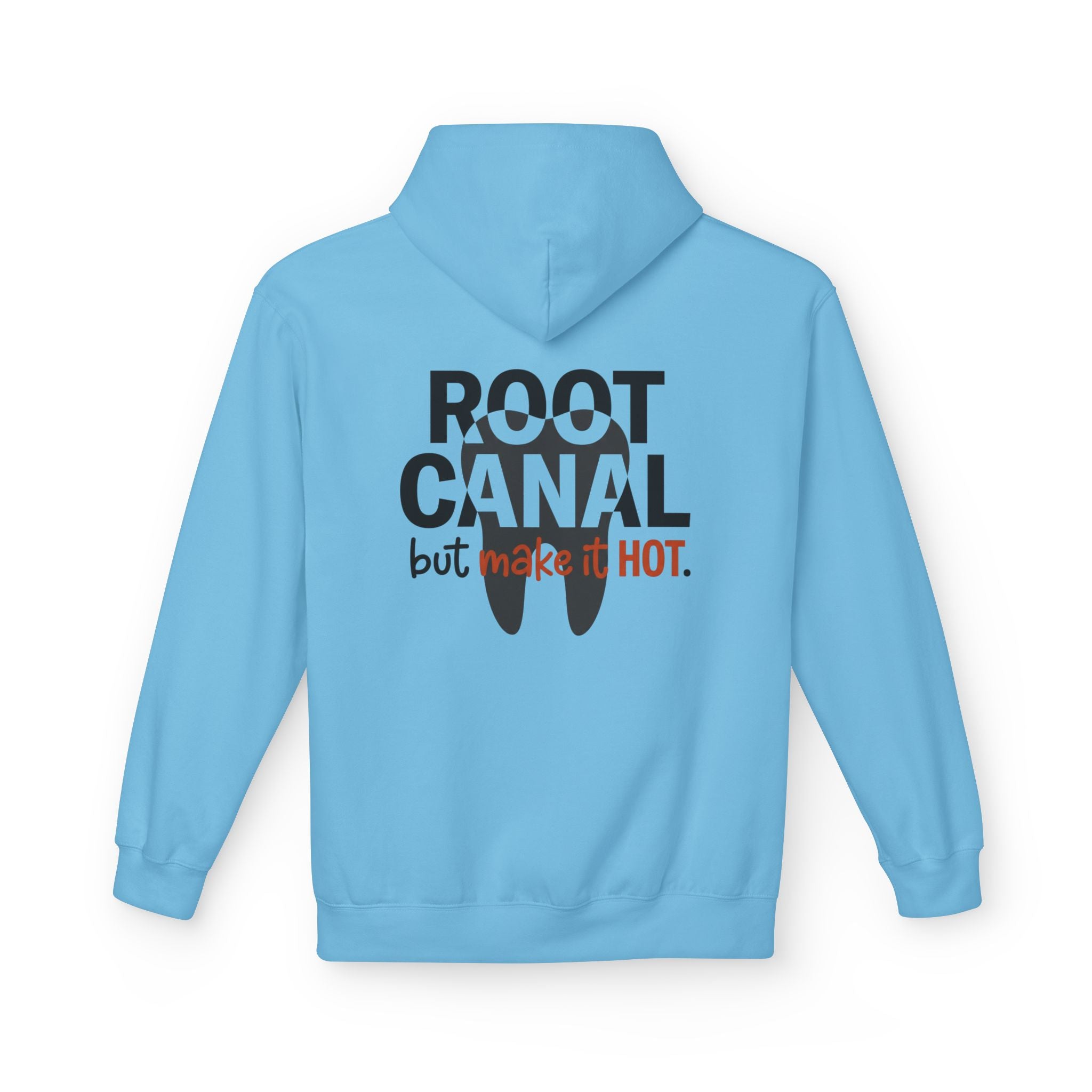 Root Canal Graphic Hoodie — Dental Endodontist Back Design