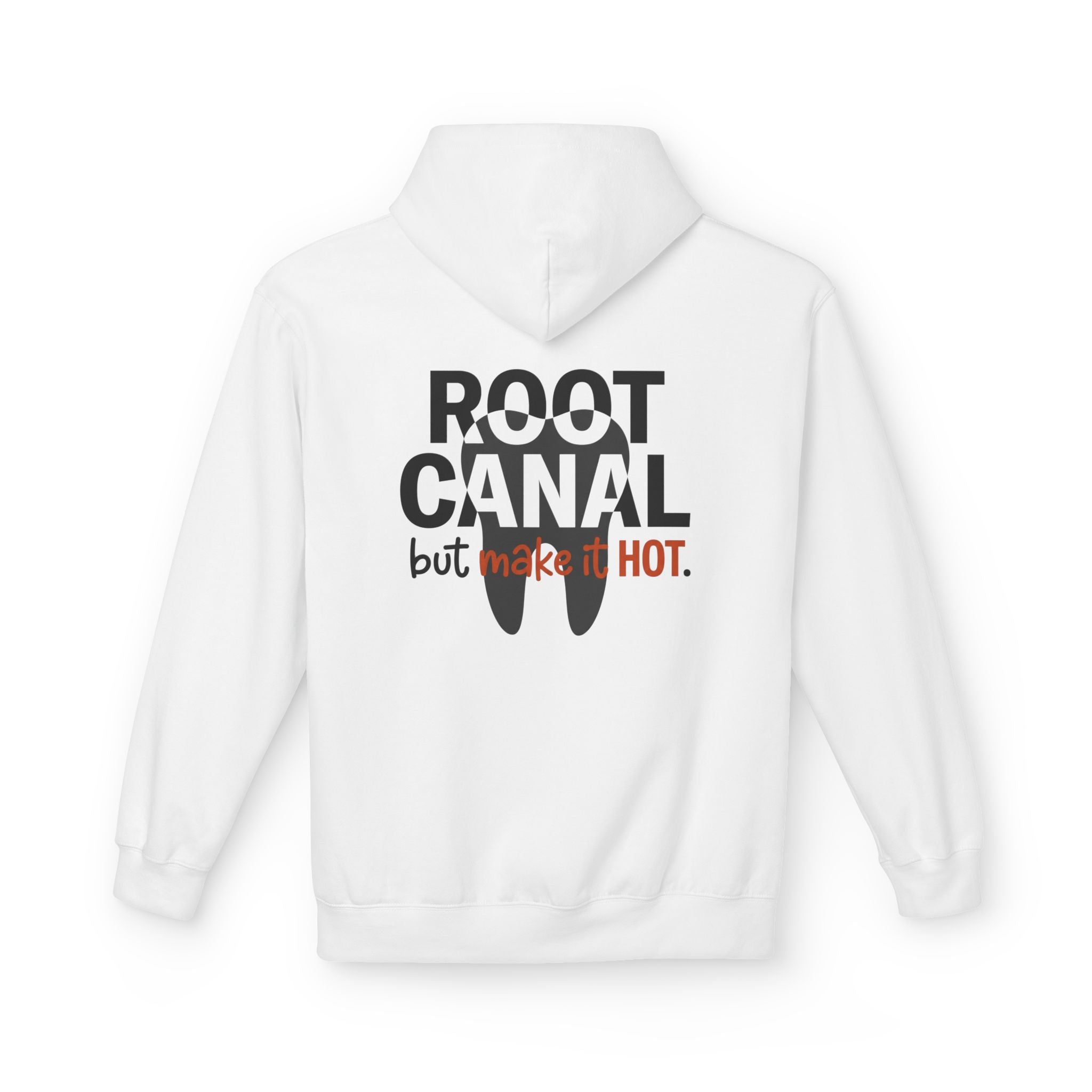 Root Canal Graphic Hoodie — Dental Endodontist Back Design