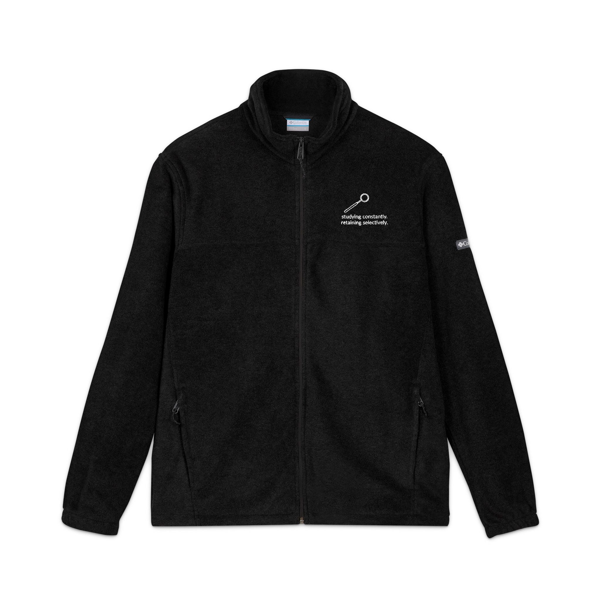Embroidered Columbia Fleece Jacket – Outdoor Casual Zip-Up
