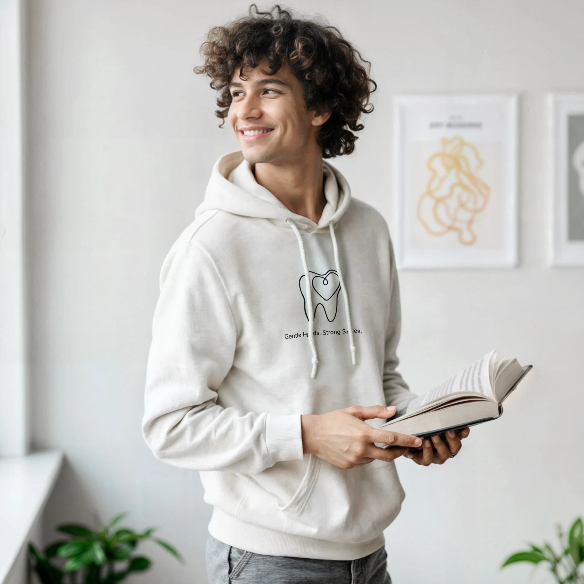 "Gentle Hands   Strong Smiles " – Premium Heavyweight Hoodie