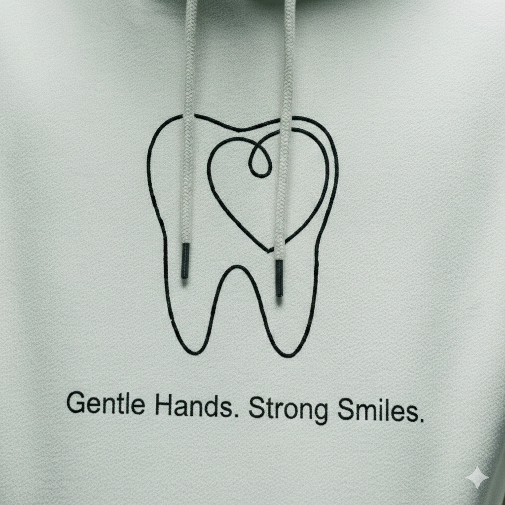 "Gentle Hands   Strong Smiles " – Premium Heavyweight Hoodie
