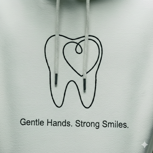 "Gentle Hands   Strong Smiles " – Premium Heavyweight Hoodie