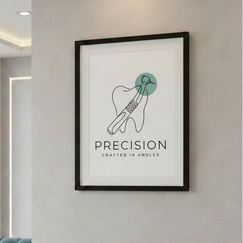 " Precision "  Wall Art Frame - Fine Art for Dental Professionals & Modern Decor