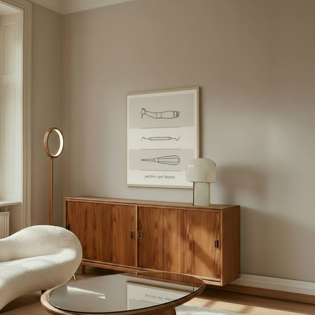 Precision. Care. Balance - Tooth Wall Art for Dentists & Professionals