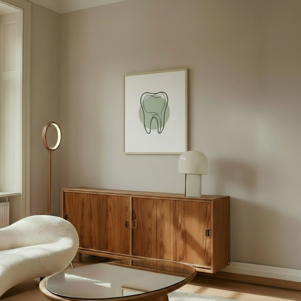 Dental Clinic tooth Framed Poster - Tooth Wall Art for Dentists & Professionals